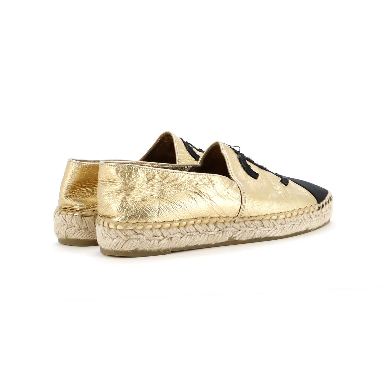 Women's CC Cap Toe Espadrilles Leather - Deep Luxury
