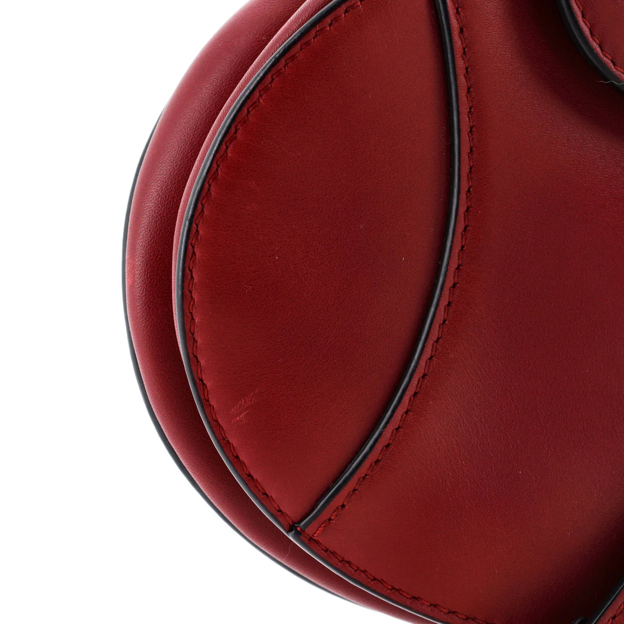 Saddle Handbag Leather Mini - Deep Luxury