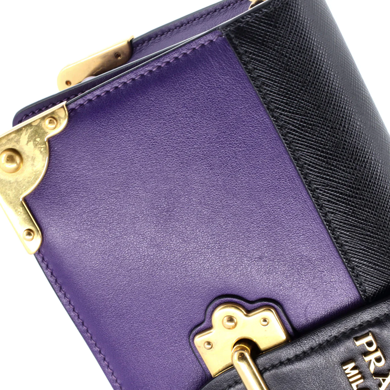 Cahier Chain Clutch City Calf and Saffiano - Deep Luxury