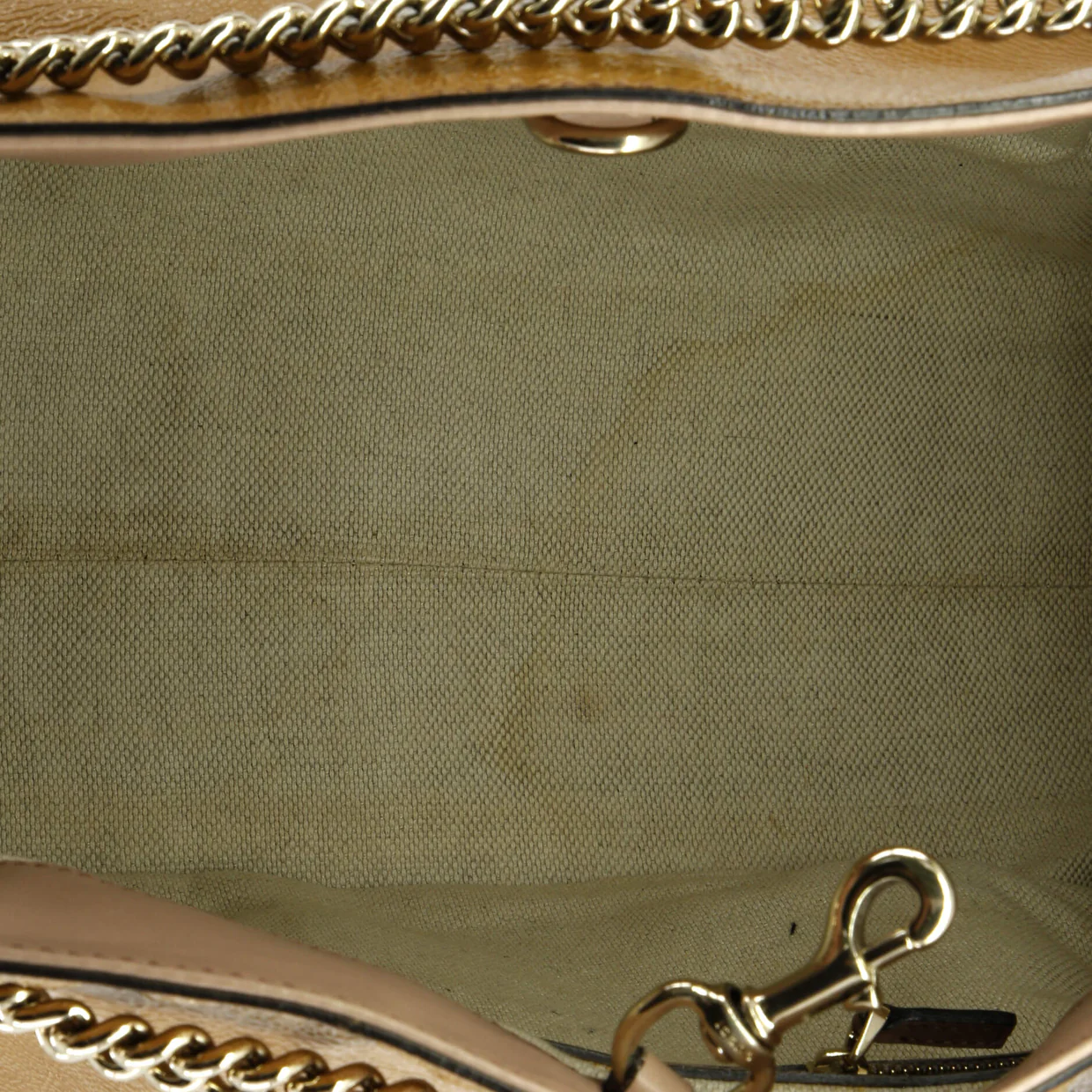 Soho Chain Strap Shoulder Bag Patent Medium - Deep Luxury