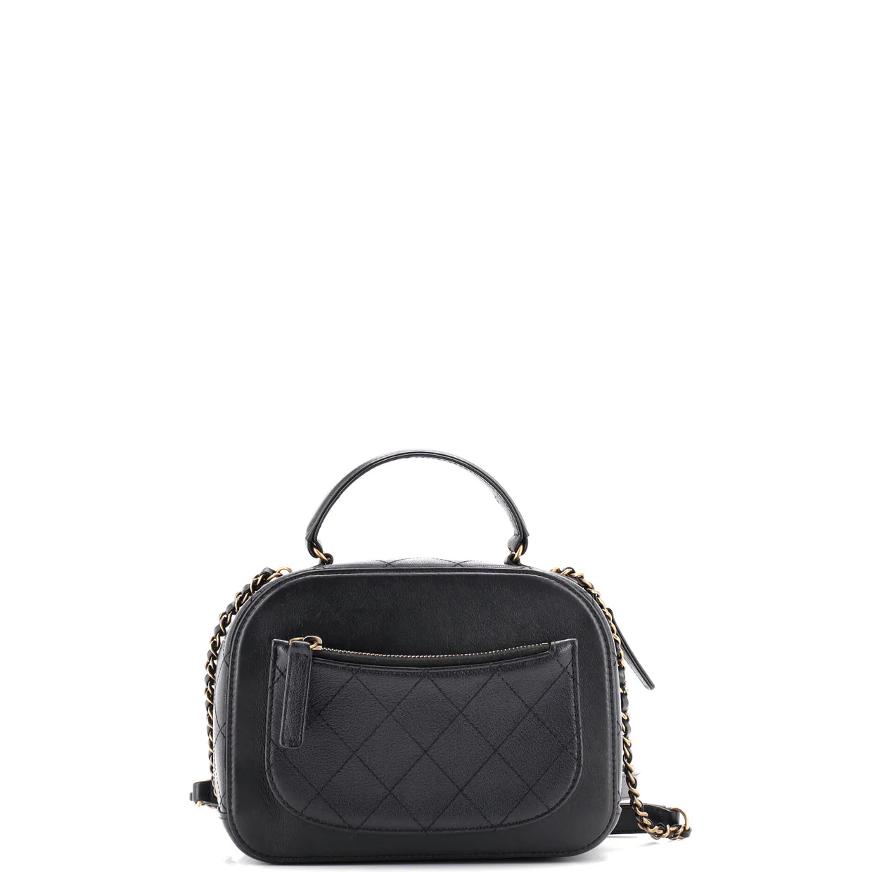 Coco Curve Vanity Case Calfskin and Quilted Goatskin Small - Deep Luxury