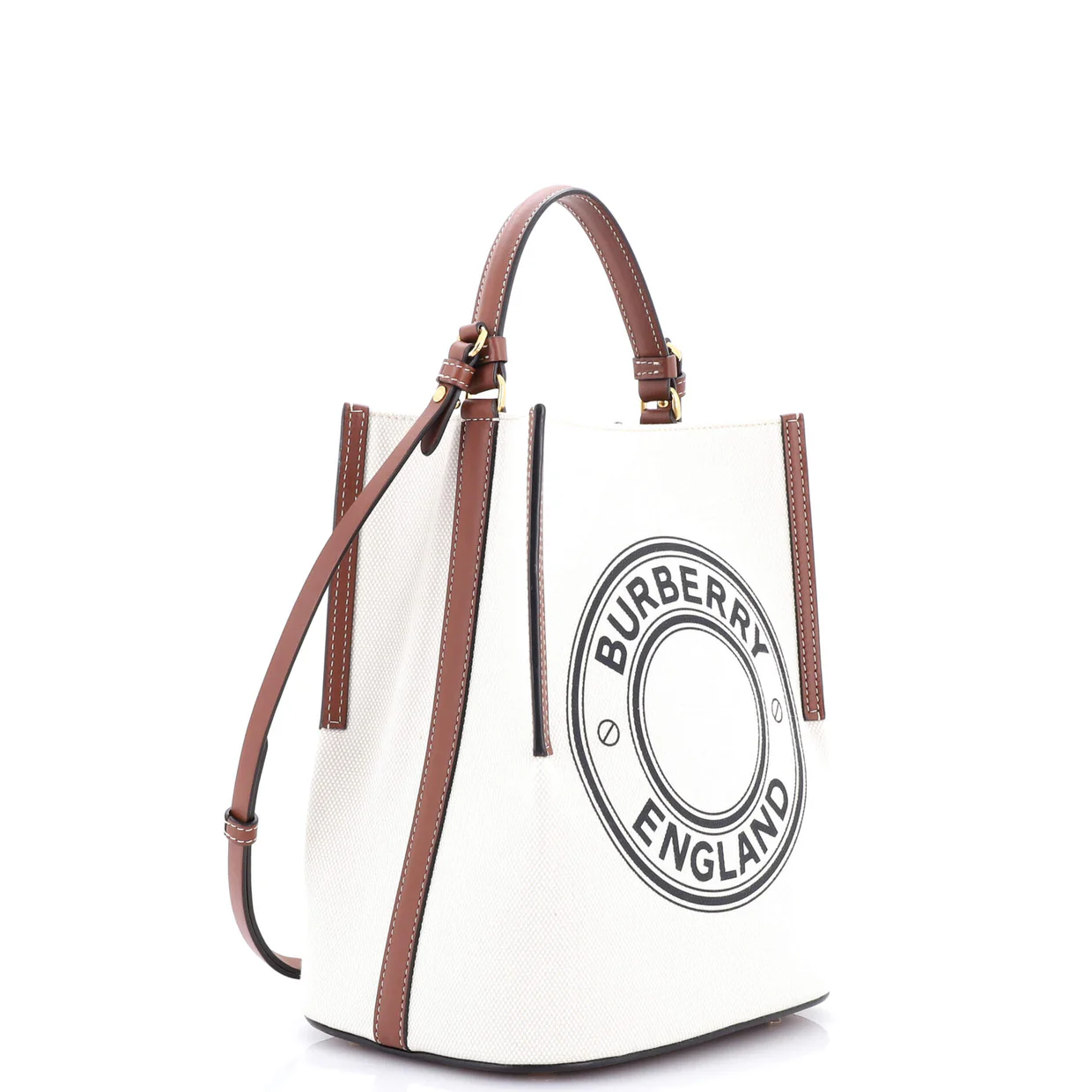 Peggy Logo Bucket Bag Canvas Small - Deep Luxury