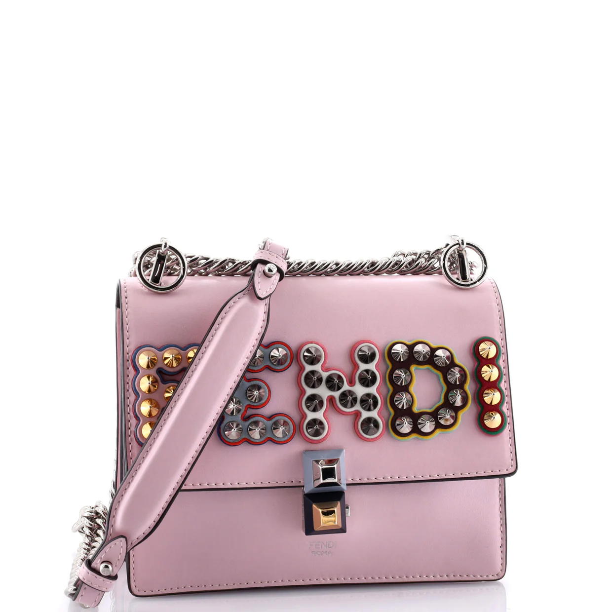 Kan I Bag Embellished Applique Leather Small - Deep Luxury
