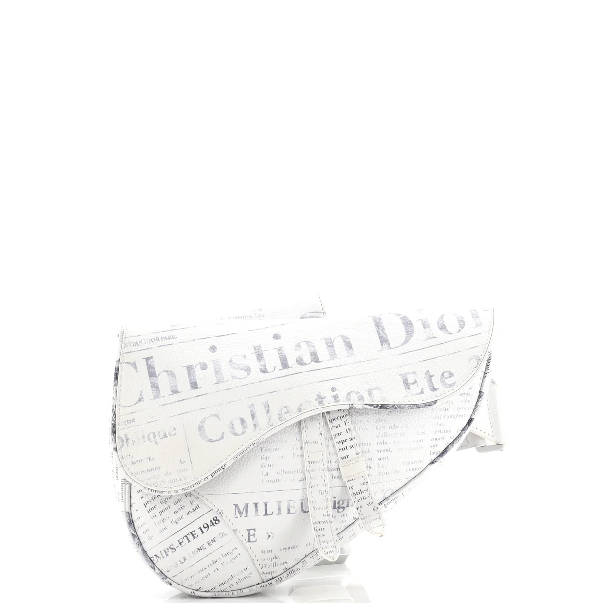 Daniel Arsham Saddle Crossbody Bag Printed Leather - Deep Luxury