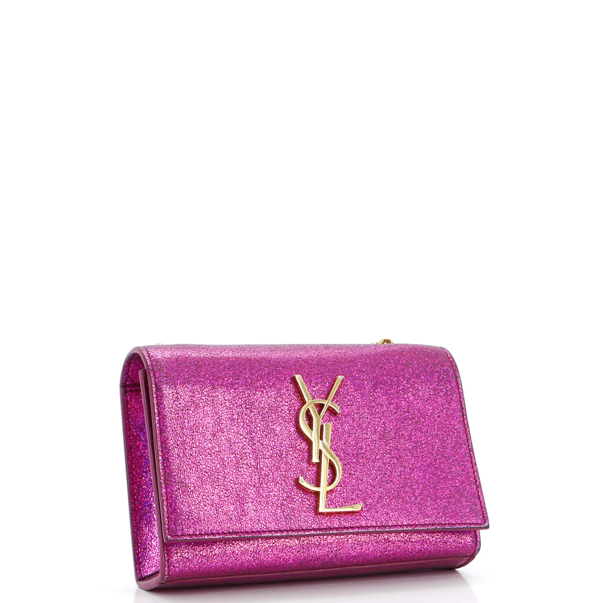 Classic Monogram Crossbody Bag Glitter Leather Small - Deep Luxury