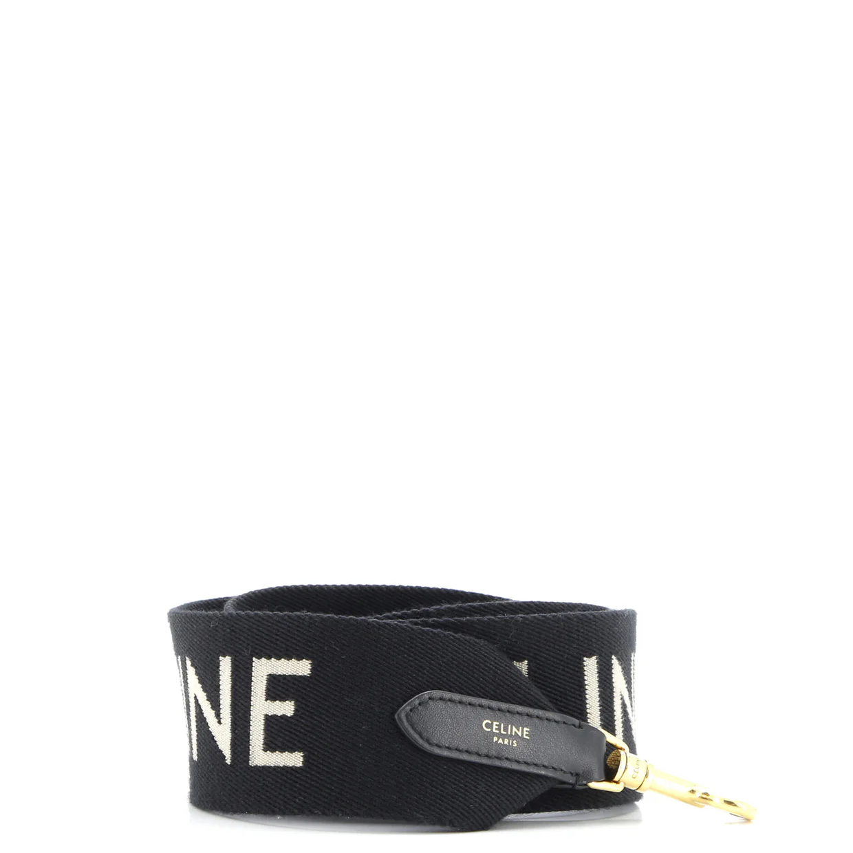 Logo Shoulder Strap Jacquard Wool Long - Deep Luxury
