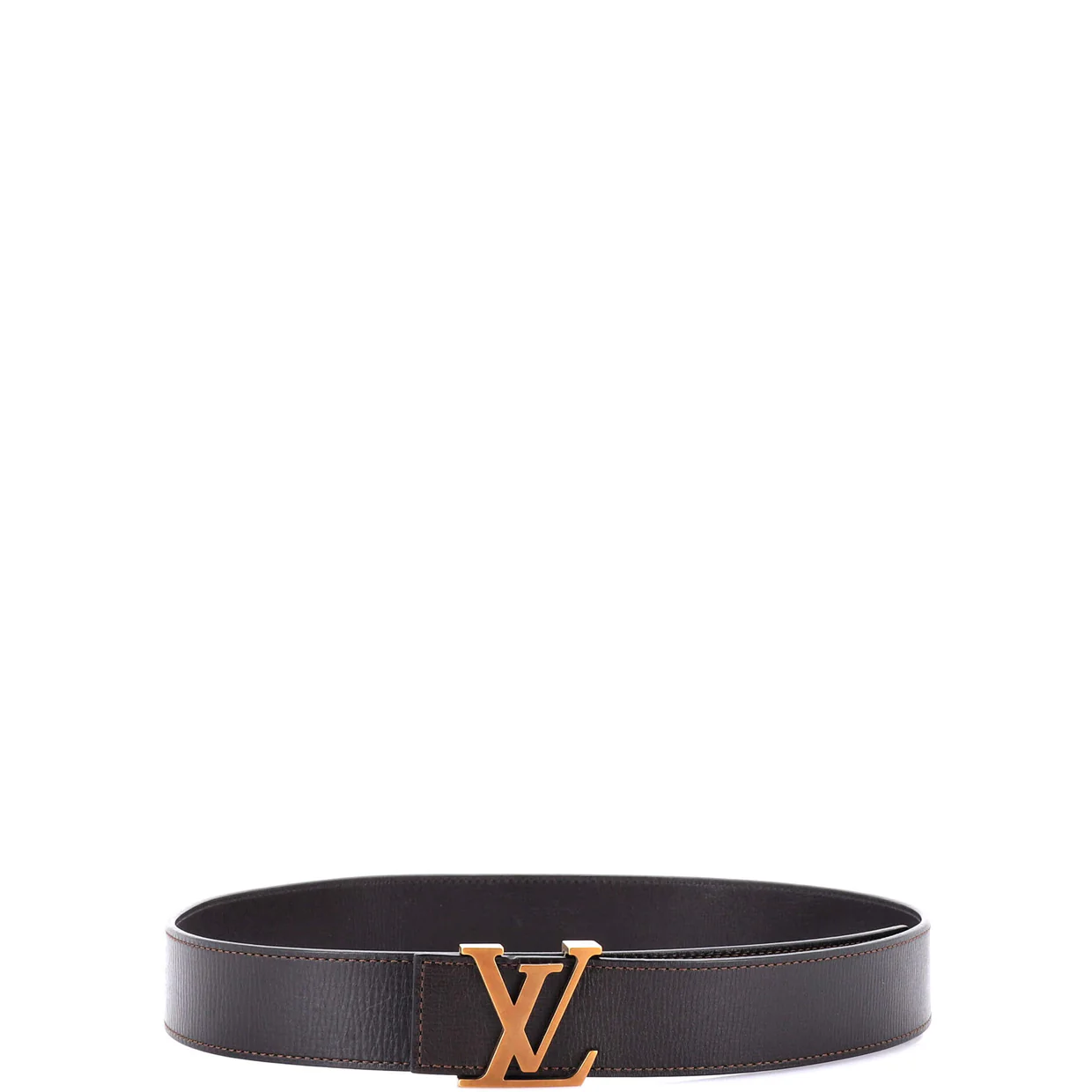 LV Initiales Belt Leather Wide 90 - Deep Luxury