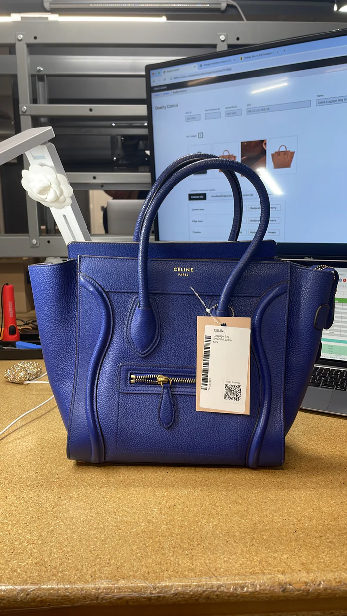 Luggage Bag Grainy Leather Micro - Deep Luxury