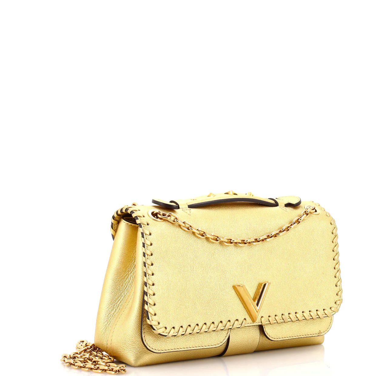Very Chain Bag Whipstitch Leather - Deep Luxury