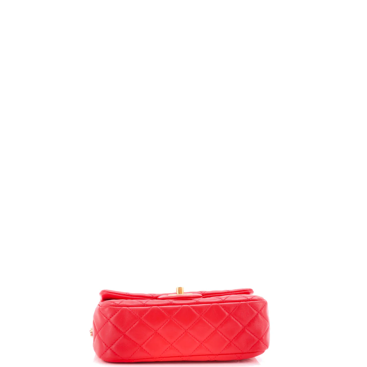 Pearl Crush Flap Bag Quilted Lambskin Mini - Deep Luxury