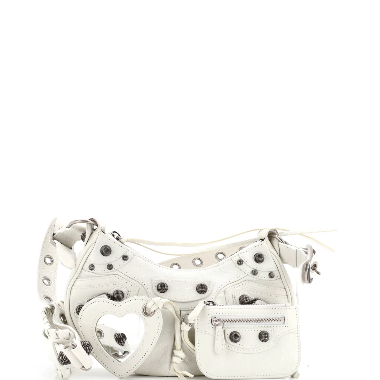 Le Cagole Giant Studs Shoulder Bag Leather XS - Deep Luxury