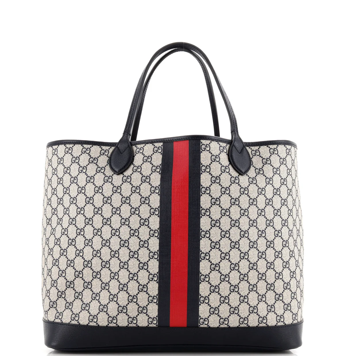 Ophidia Open Shopping Tote GG Coated Canvas Large - Deep Luxury