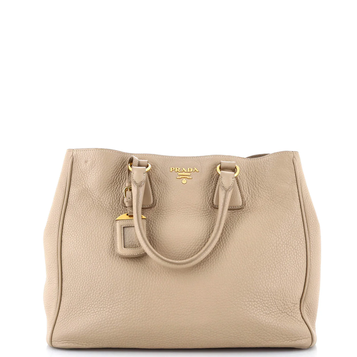 Convertible Open Shopping Tote Vitello Daino Medium - Deep Luxury