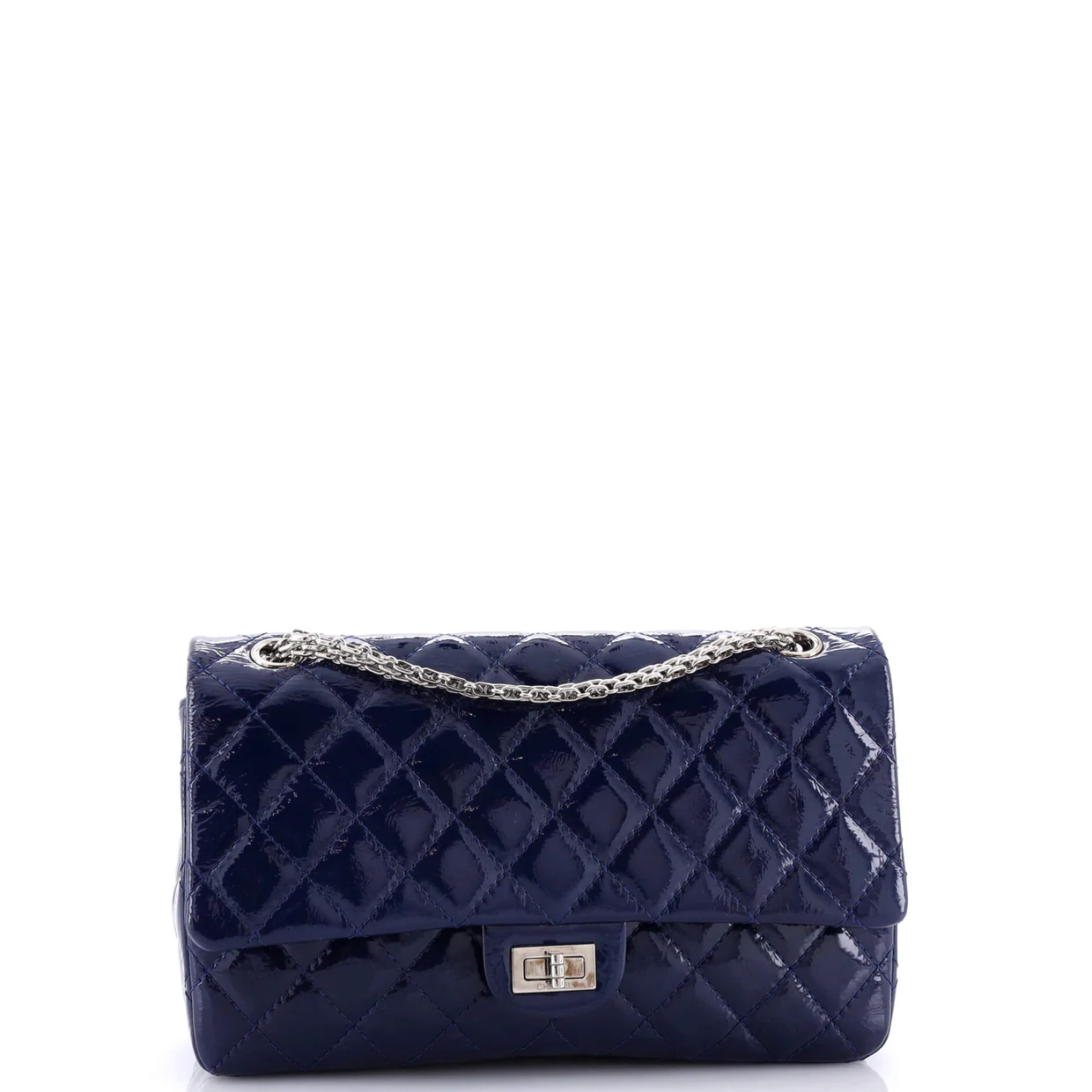Reissue 2.55 Flap Bag Quilted Crinkled Patent 226 - Deep Luxury