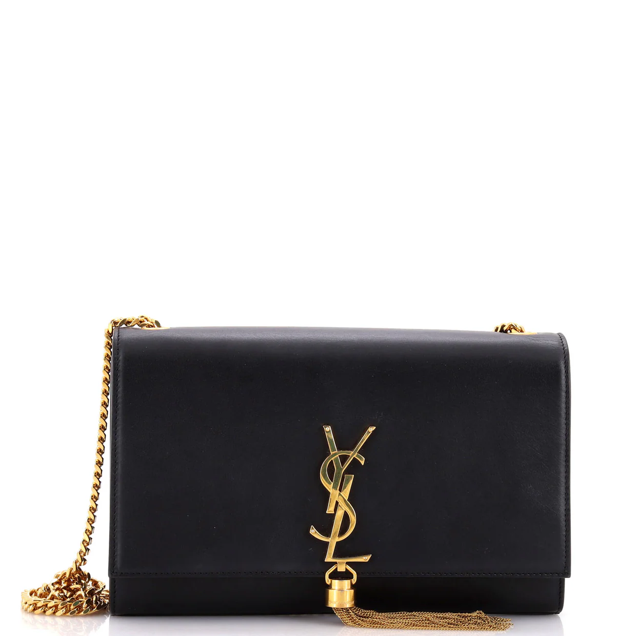 Classic Monogram Tassel Crossbody Bag Leather Medium - Deep Luxury