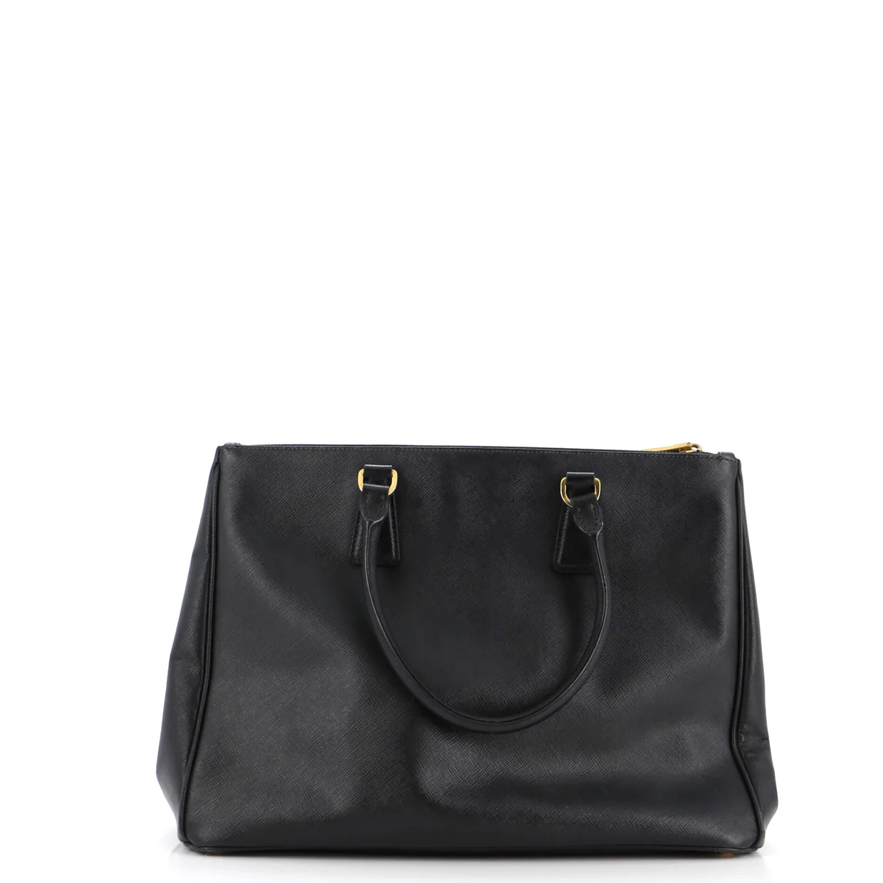 Double Zip Lux Tote Saffiano Leather Medium - Deep Luxury