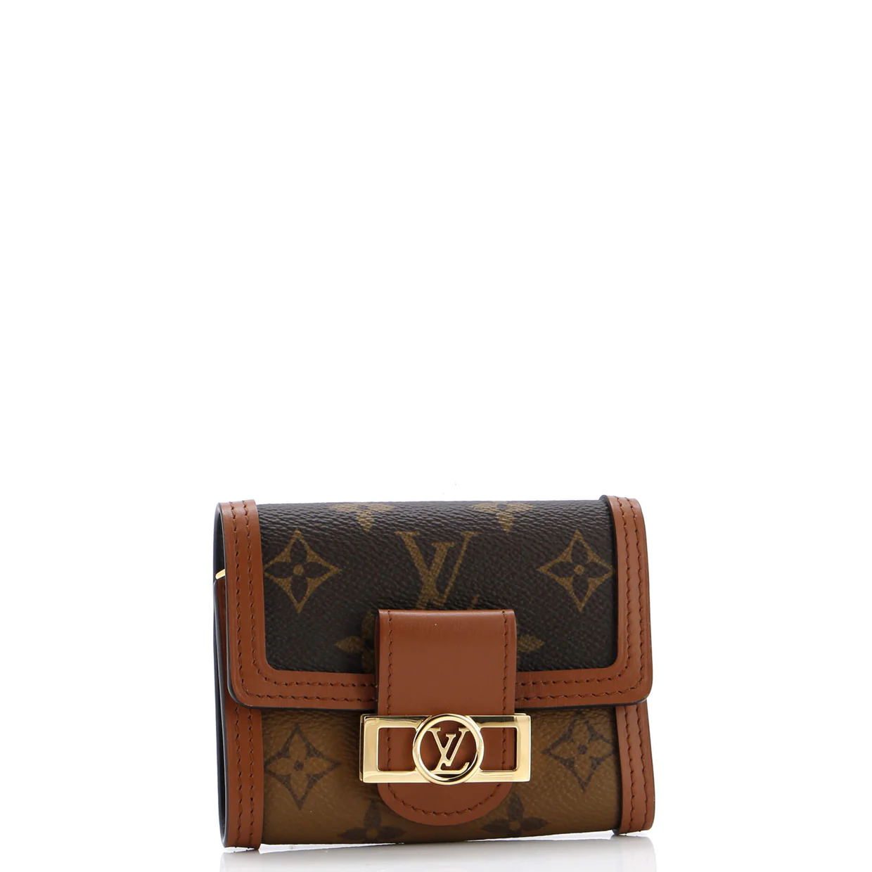 Dauphine Wallet Reverse Monogram Canvas Compact - Deep Luxury
