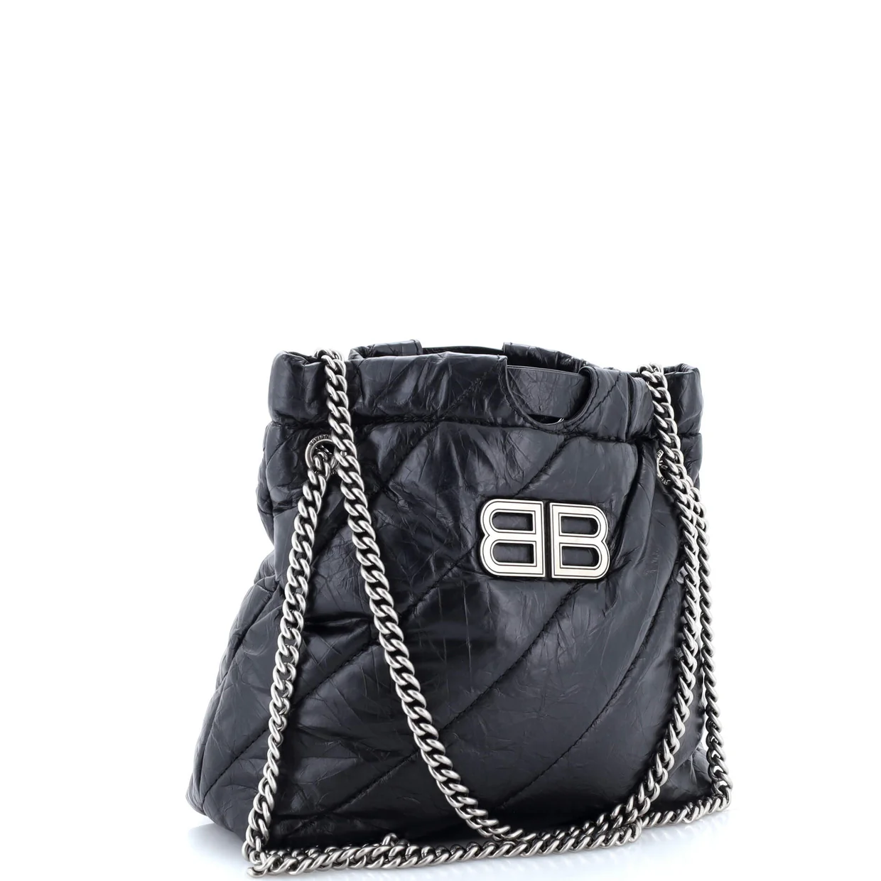 Crush Chain Tote Quilted Crushed Calfskin XS - Deep Luxury