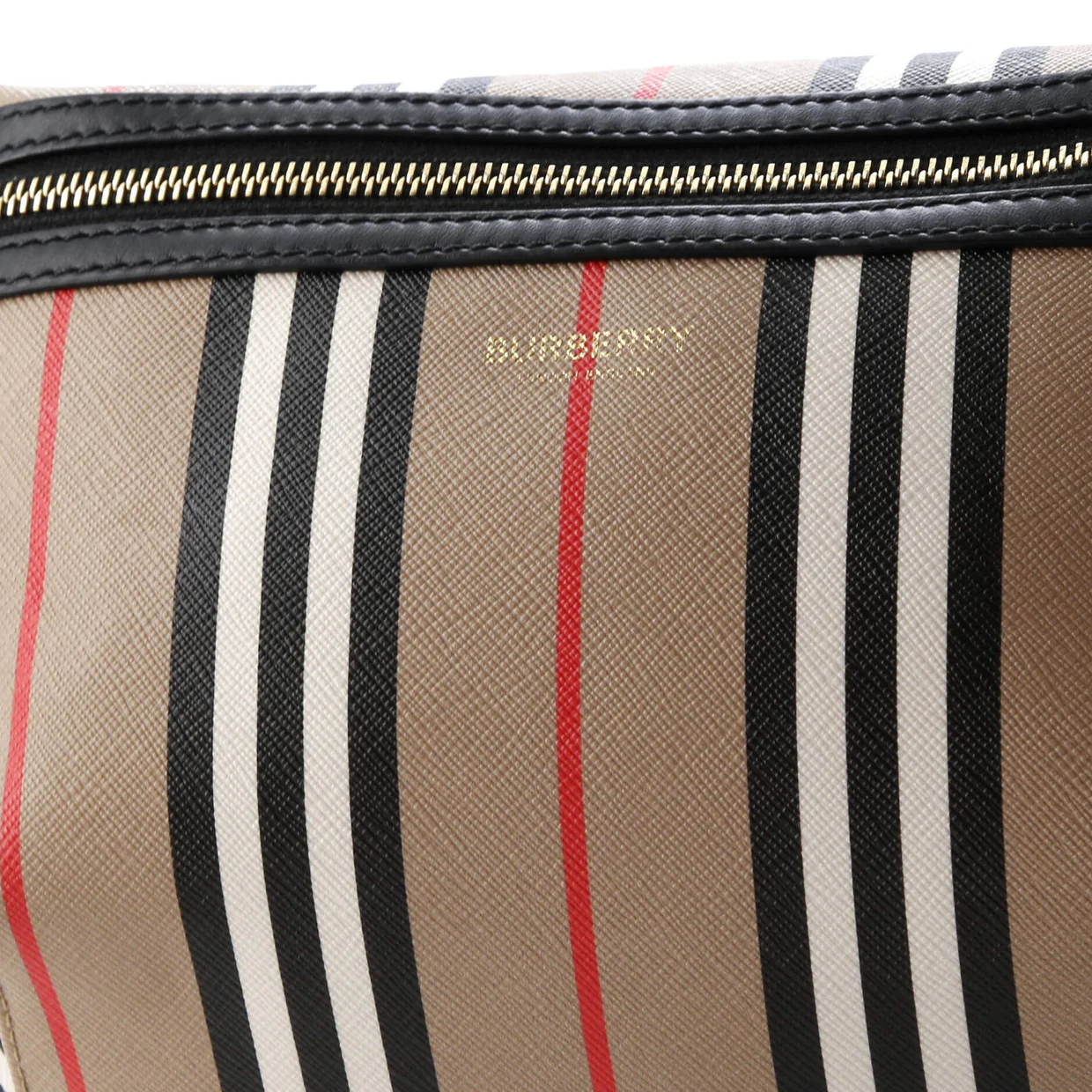 Sonny Waist Bag Icon Stripe E-Canvas Medium - Deep Luxury