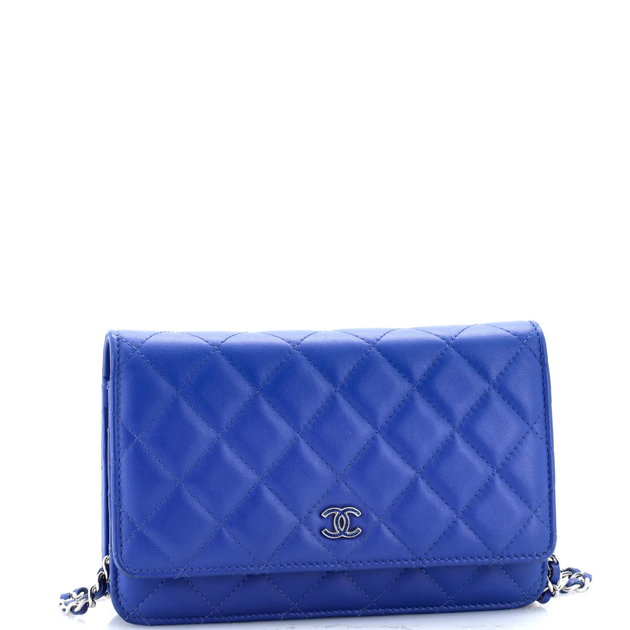 Wallet on Chain Quilted Lambskin - Deep Luxury