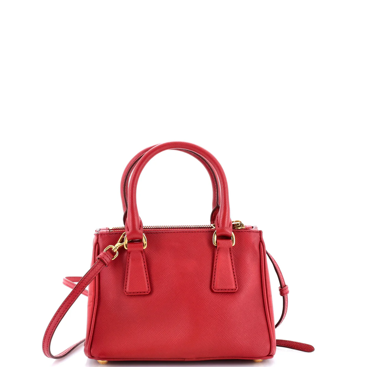 Galleria Double Zip Tote Saffiano Leather Mini - Deep Luxury