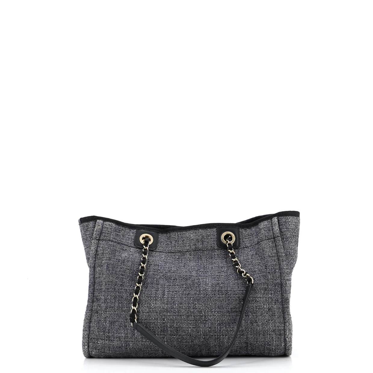 Deauville Tote Raffia with Glitter Detail Small - Deep Luxury