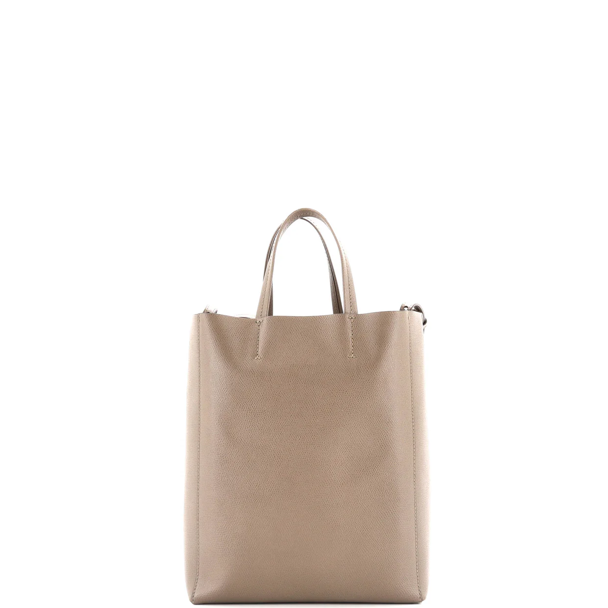 Vertical Cabas Tote Grained Calfskin Small - Deep Luxury