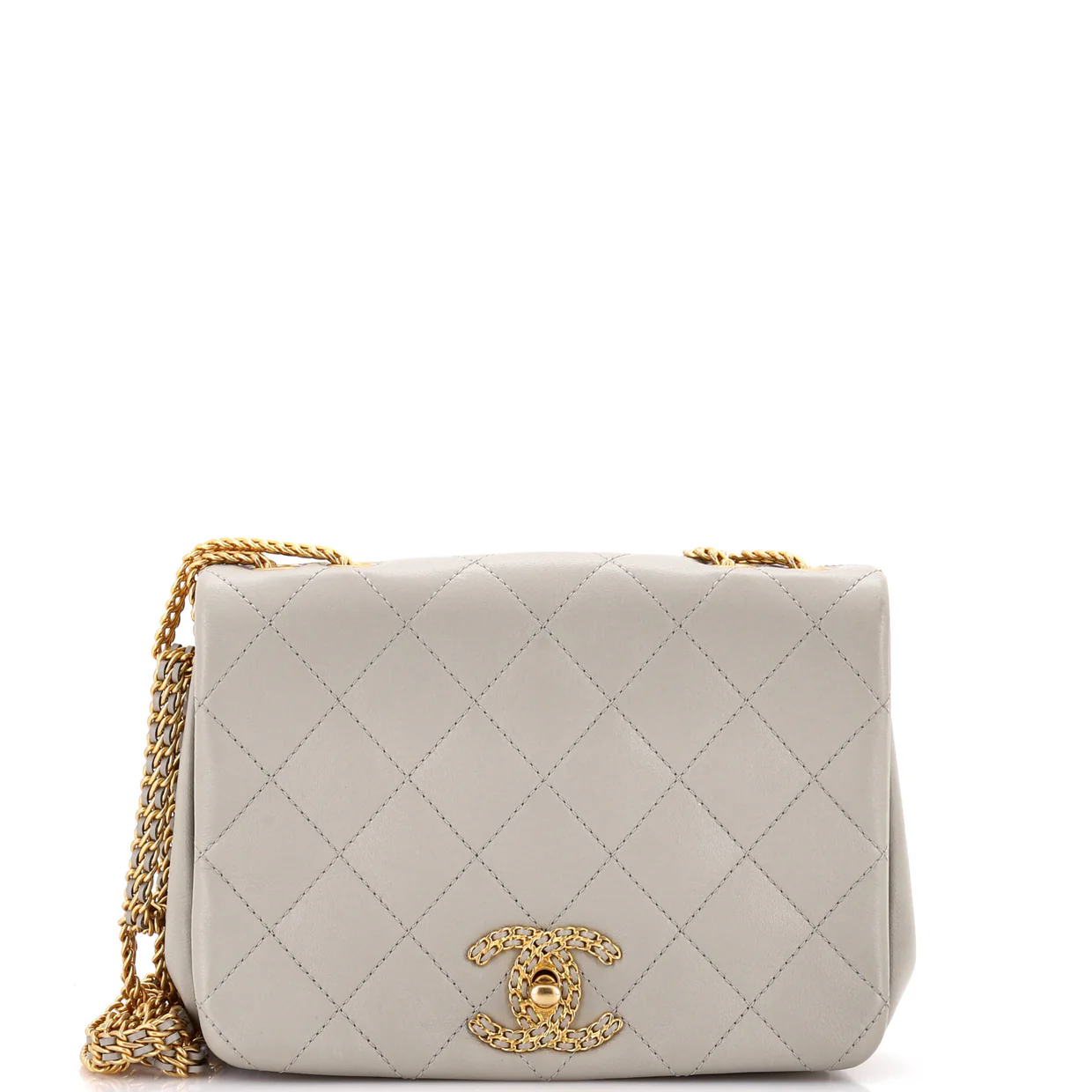 On And On Full Flap Bag Quilted Lambskin Small - Deep Luxury