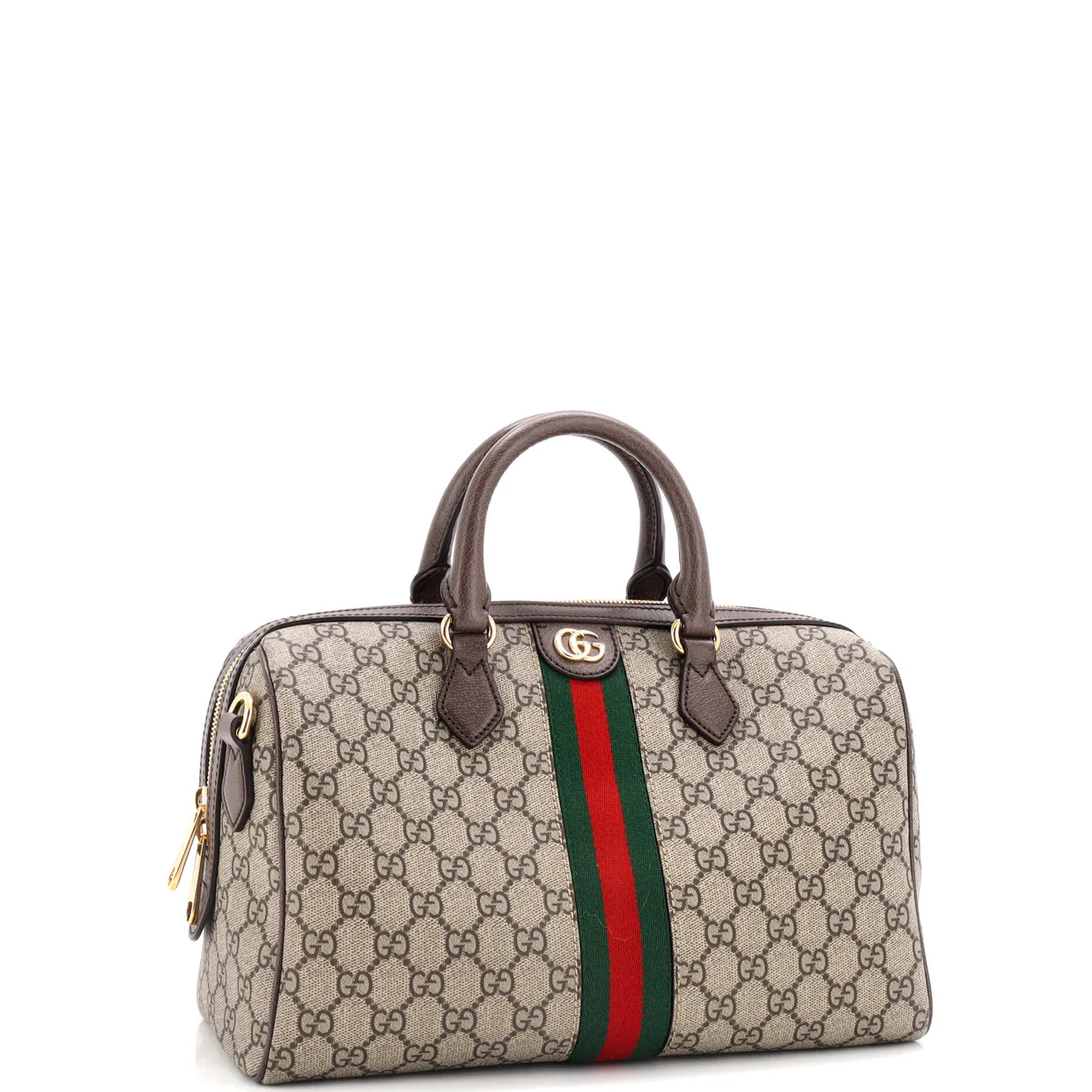 Ophidia Convertible Boston Bag GG Coated Canvas Medium - Deep Luxury