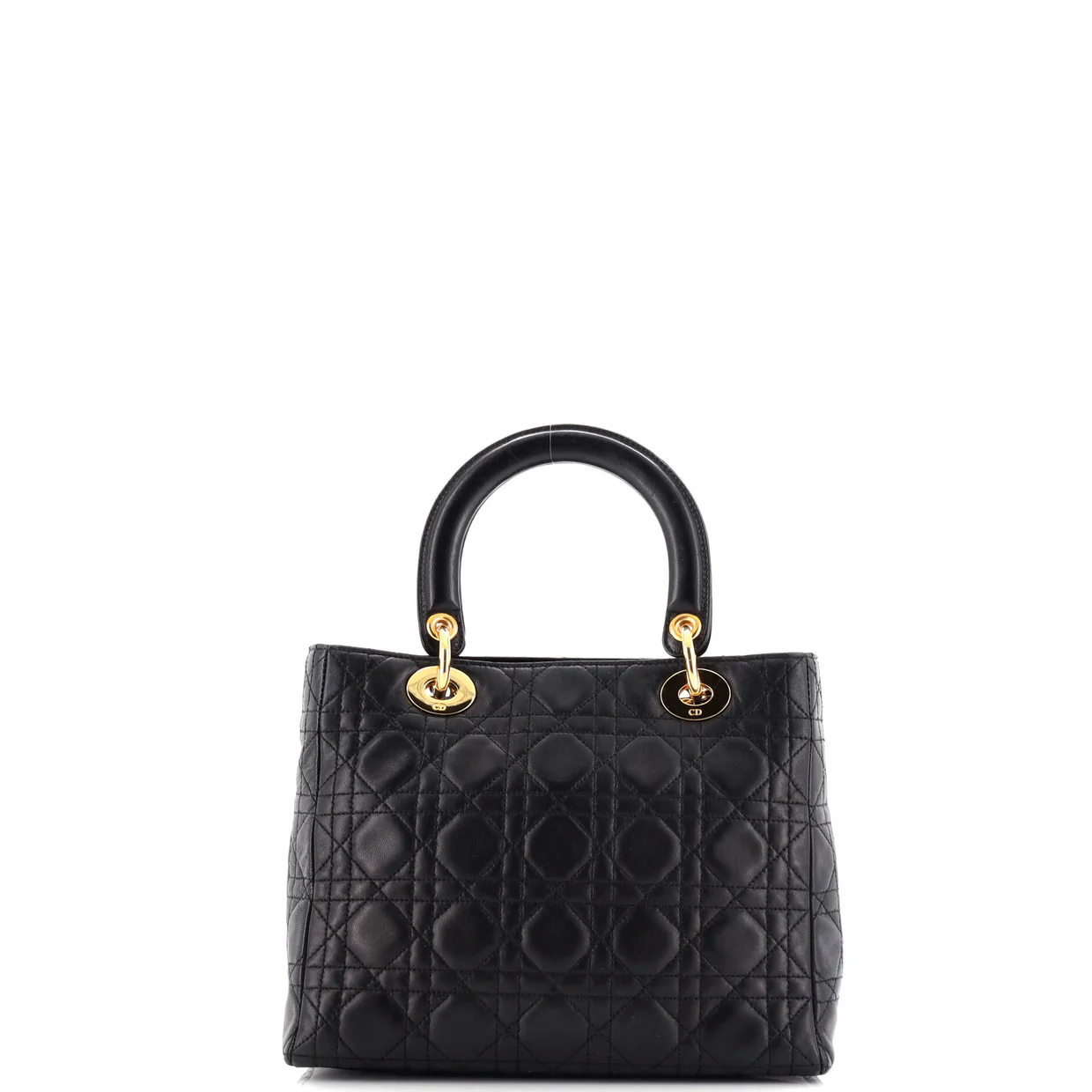 Lady Dior Bag Cannage Quilt Lambskin Medium - Deep Luxury