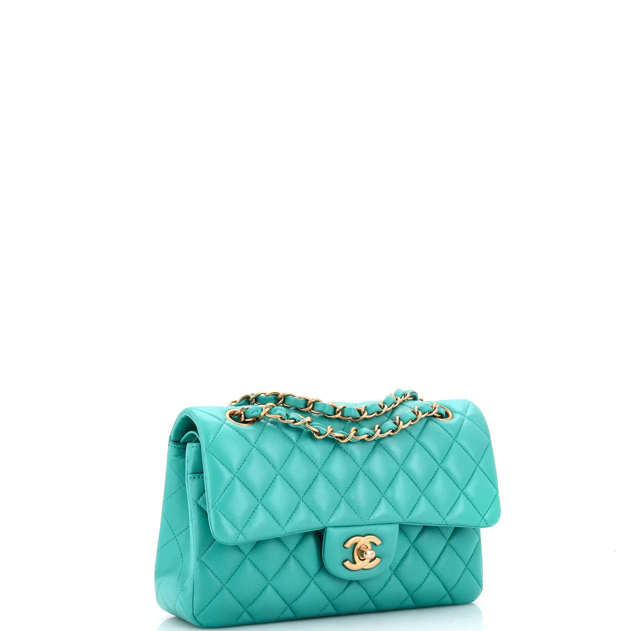 Classic Double Flap Bag Quilted Lambskin Small - Deep Luxury