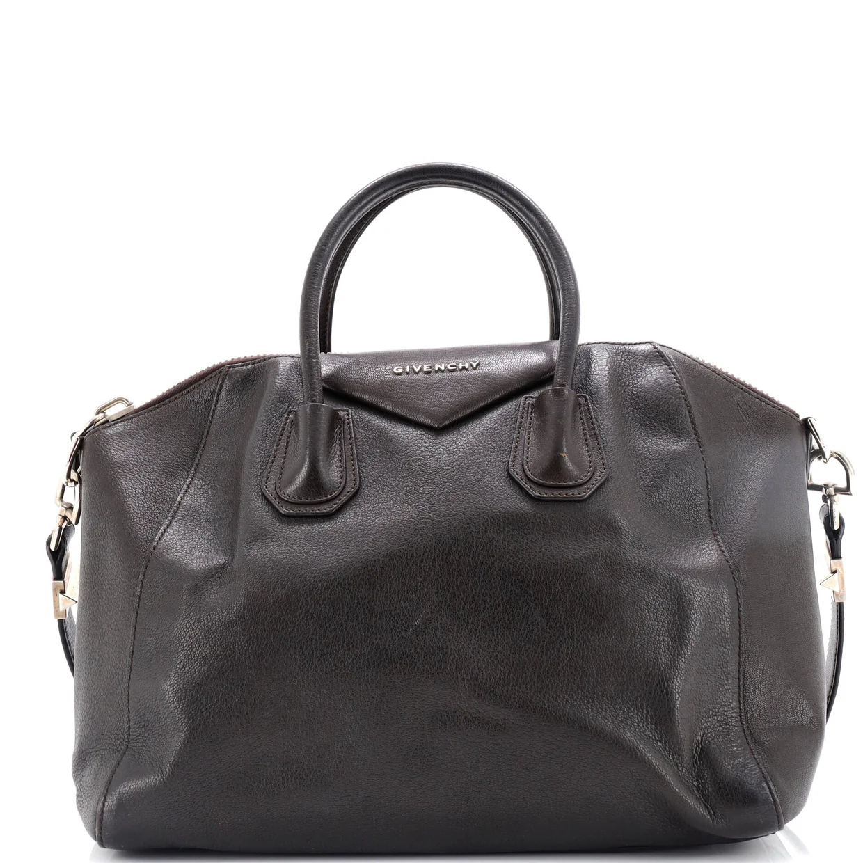 Antigona Bag Glazed Leather Large - Deep Luxury