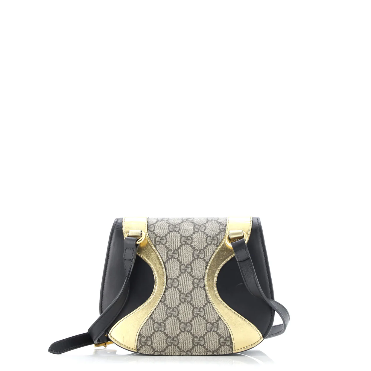 Osiride Shoulder Bag GG Coated Canvas and Leather Small - Deep Luxury