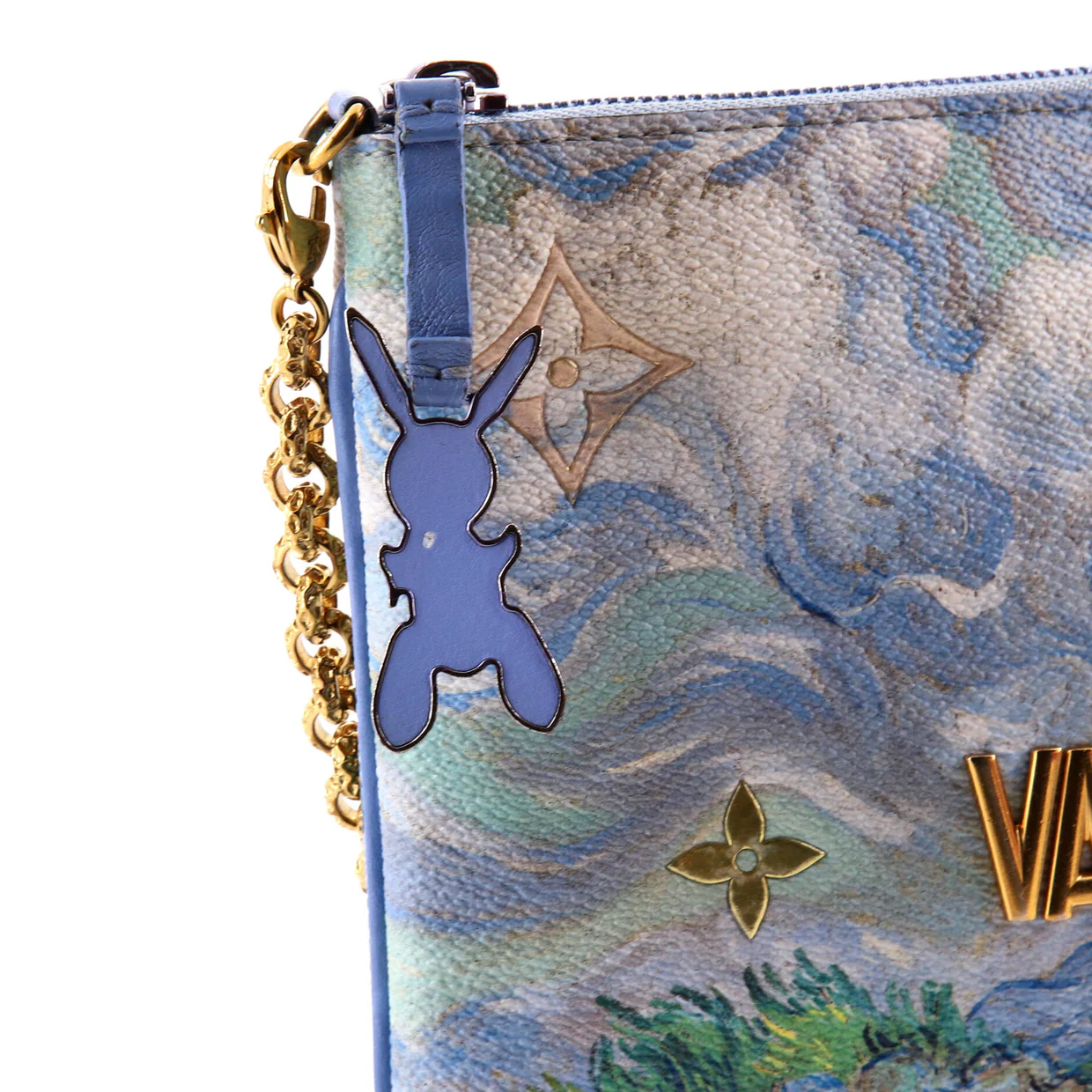 Pochette Clutch Limited Edition Jeff Koons Van Gogh Print Canvas - Deep Luxury