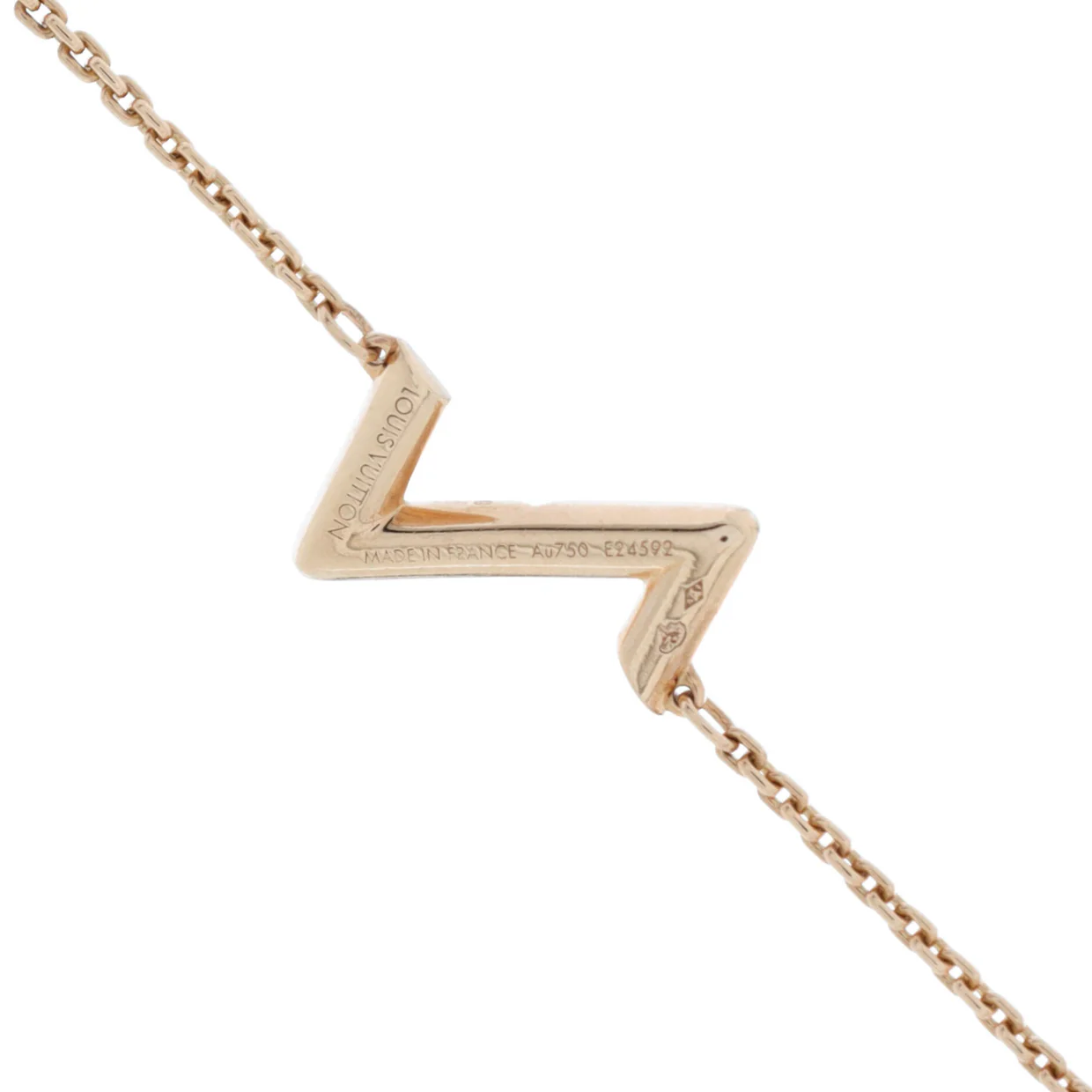 LV Volt Upside Down Chain Bracelet 18K Rose Gold - Deep Luxury