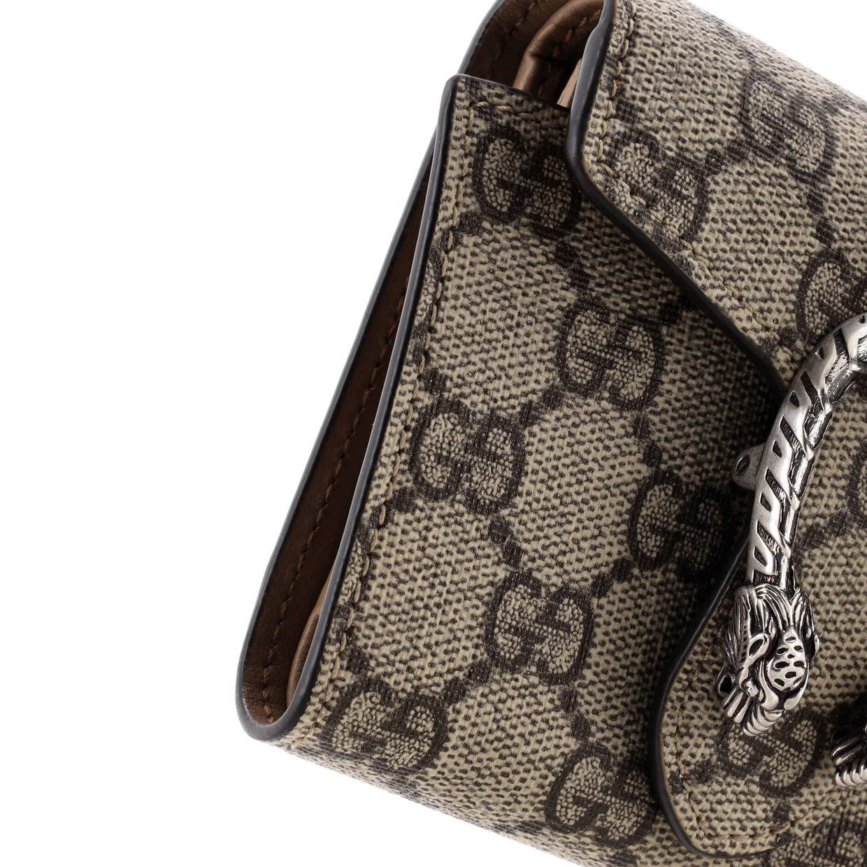 Dionysus Card Case Wallet GG Coated Canvas Compact - Deep Luxury