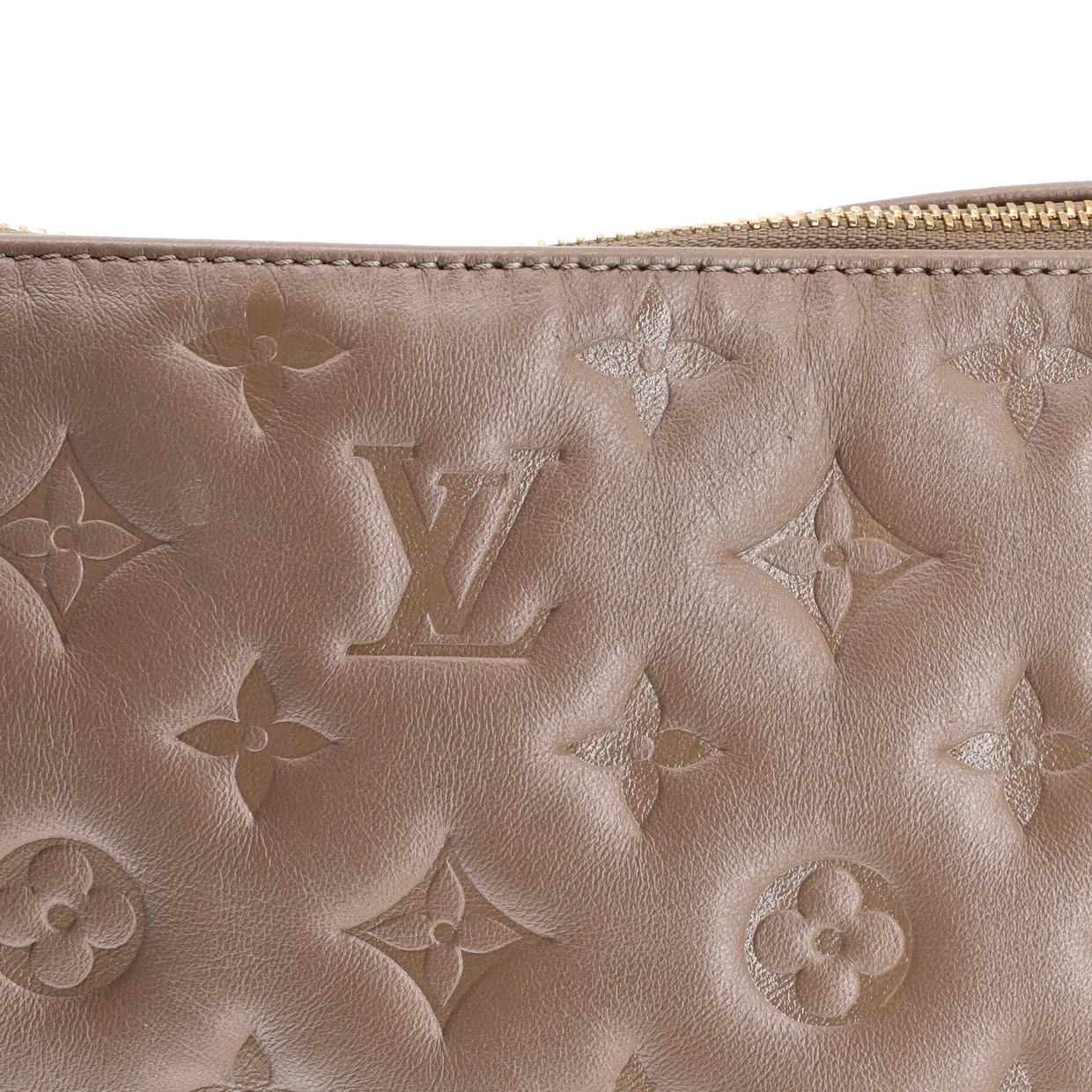 Coussin Bag Monogram Embossed Lambskin MM - Deep Luxury