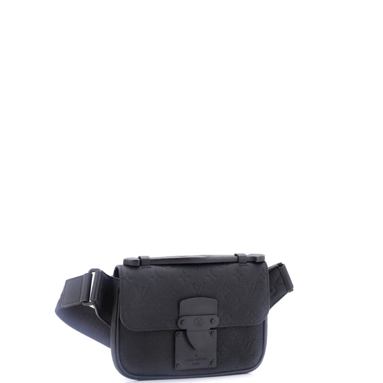 S Lock Sling Bag Monogram Taurillon Leather - Deep Luxury