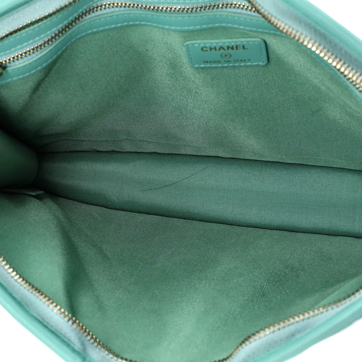 Logo Wristlet Clutch PVC Over Quilted Tweed Large - Deep Luxury