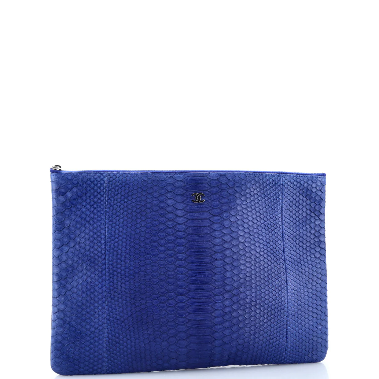 O Case Clutch Python Large - Deep Luxury
