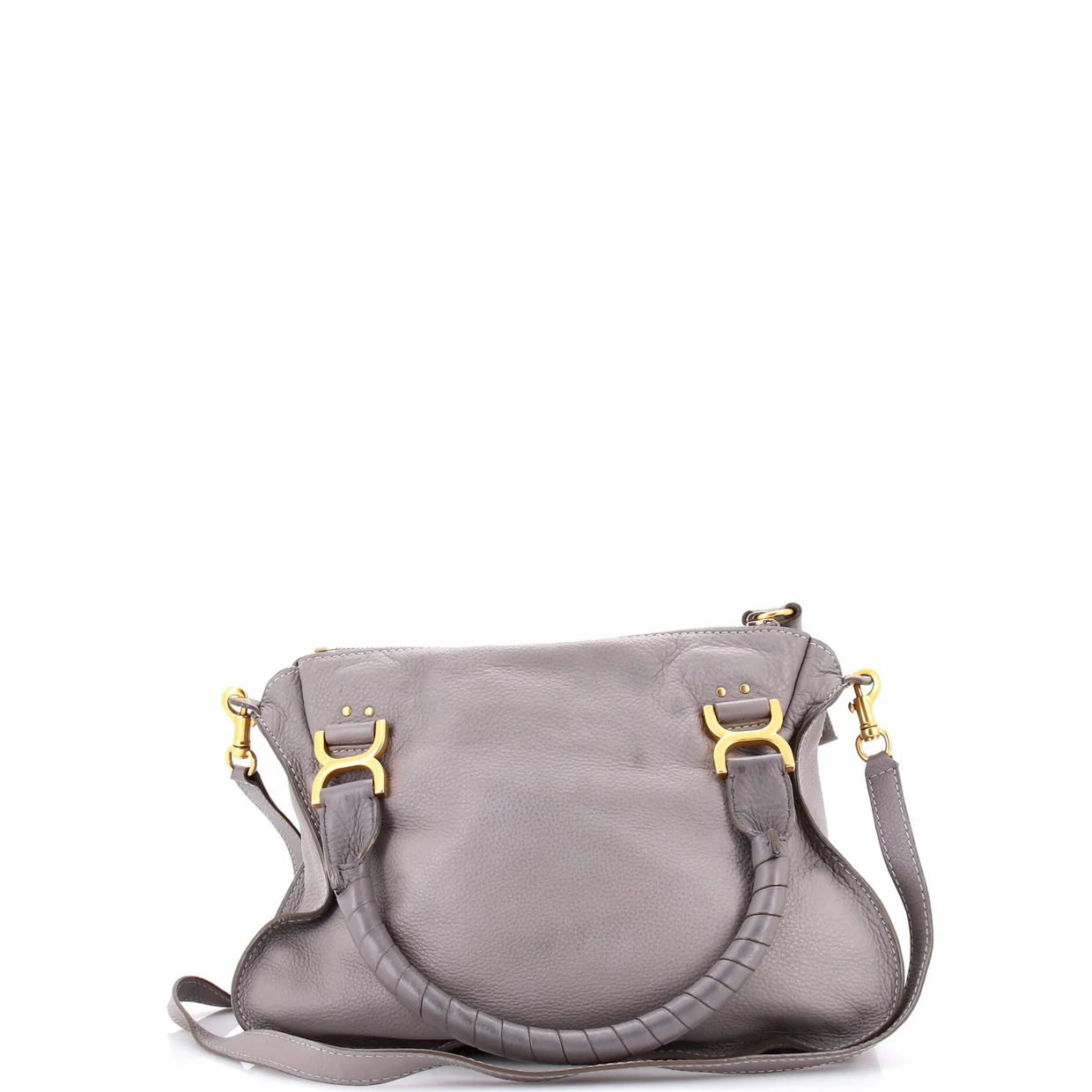 Marcie Satchel Leather Medium - Deep Luxury