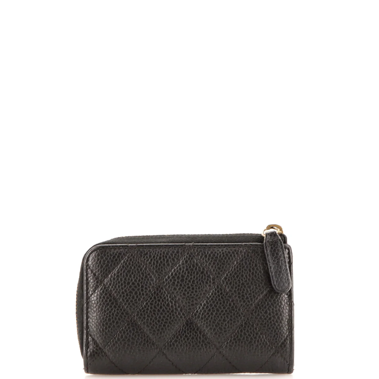 Key Pouch Quilted Caviar - Deep Luxury
