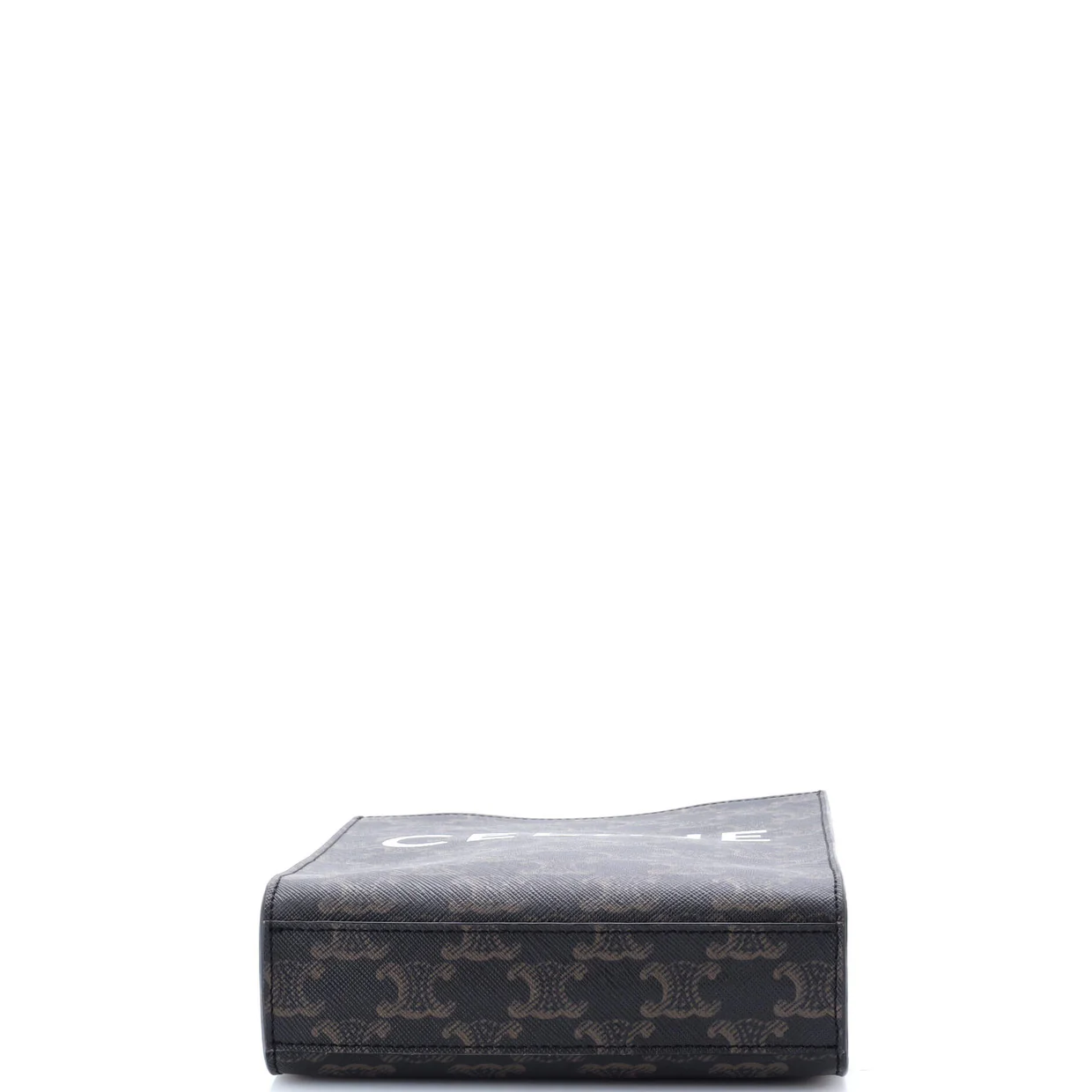 Vertical Cabas Tote Triomphe Coated Canvas Mini - Deep Luxury