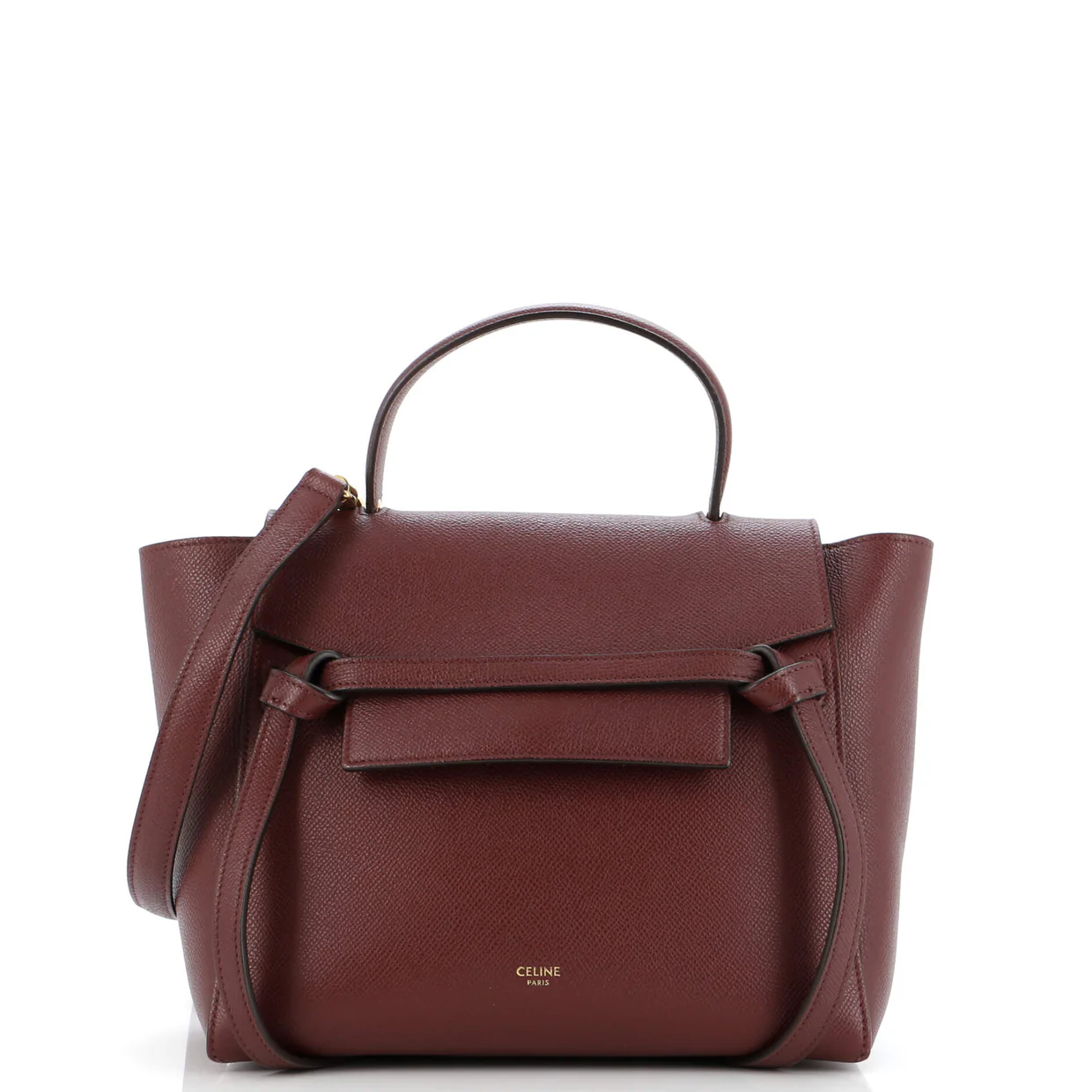 Belt Bag Textured Leather Micro - Deep Luxury