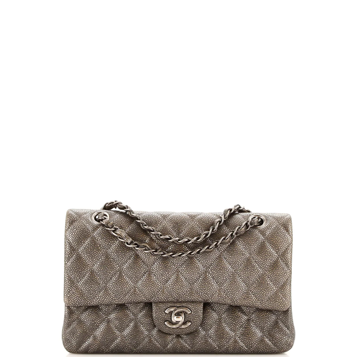 Classic Double Flap Bag Quilted Caviar Medium - Deep Luxury