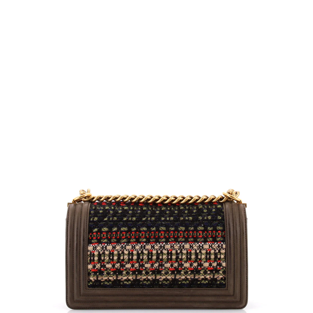 Boy Flap Bag Quilted Tweed Old Medium - Deep Luxury