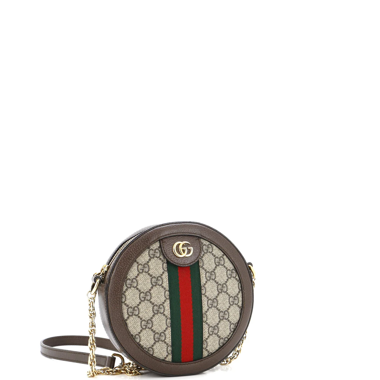 Ophidia Round Shoulder Bag GG Coated Canvas Mini - Deep Luxury