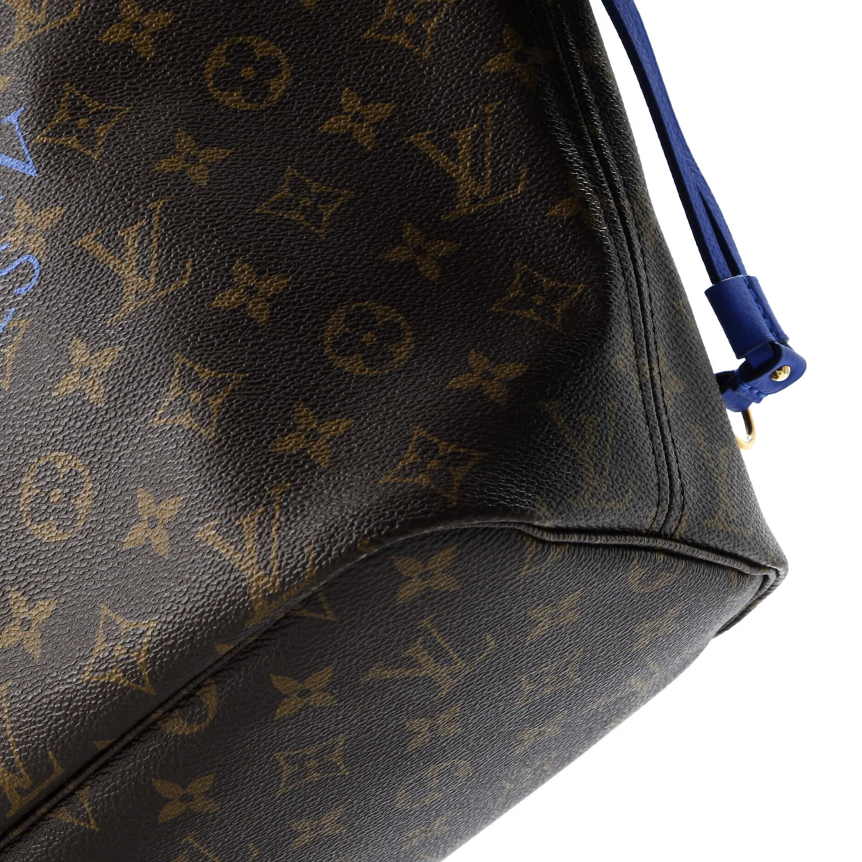 Neverfull Tote Limited Edition Ikat Monogram Canvas with Leather MM - Deep Luxury