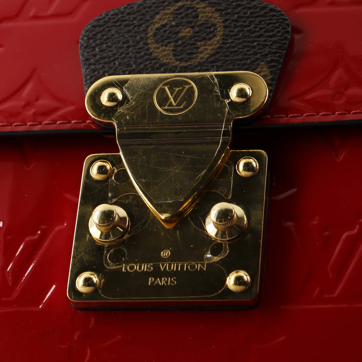 Spring Street NM Handbag Monogram Vernis with Monogram Canvas and Epi Leather - Deep Luxury