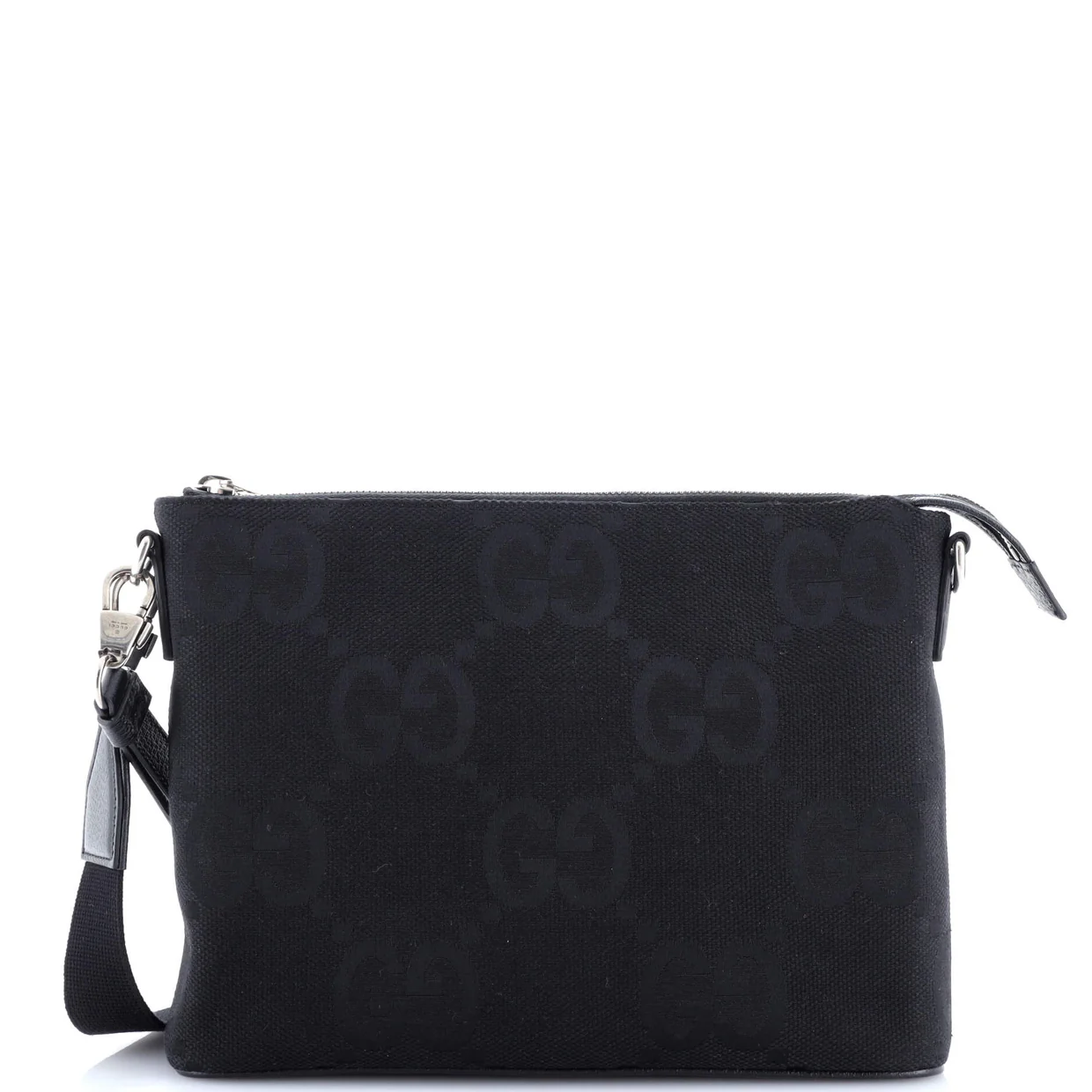 Zip Messenger Bag Jumbo GG Canvas - Deep Luxury